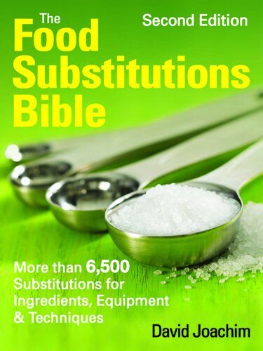 Food Substitutions Bible 2nd Ed Cover Book for cooks entitled Food Substitutions Bible
